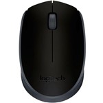 Ficha técnica e caractérísticas do produto Mouse Logitech M170 Sem Fio Preto/Cinza - 910-004940