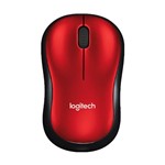 Ficha técnica e caractérísticas do produto Mouse Logitech M185 Vermelho Sem Fio