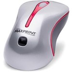 Ficha técnica e caractérísticas do produto Mouse Maxprint Otico USB Prata e Vermelho Ref.: 603818