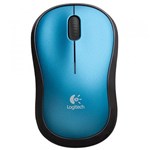 Ficha técnica e caractérísticas do produto Mouse Mini Óptico Logitech Wireless M185 - Azul, Sem Fio