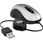 Ficha técnica e caractérísticas do produto Mouse Mini Óptico USB Retrátil Prata Mm10 Vinik