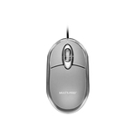 Ficha técnica e caractérísticas do produto Mouse Multilaser Classic 800dpi Prata USB MO180