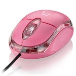 Ficha técnica e caractérísticas do produto Mouse Multilaser Classic Box USB MO181 Rosa