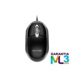 Ficha técnica e caractérísticas do produto Mouse Multilaser Classic USB 1200DPI Preto MO179
