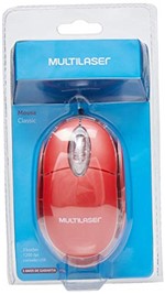 Ficha técnica e caractérísticas do produto Mouse Multilaser Classic Usb Vermelho - MO003