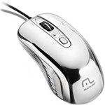 Ficha técnica e caractérísticas do produto Mouse Multilaser com Led USB Prateado MO228