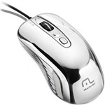 Ficha técnica e caractérísticas do produto Mouse Multilaser com Led Usb Prateado Pb2004
