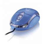 Ficha técnica e caractérísticas do produto Mouse Multilaser Óptico Classic USB Azul MO001