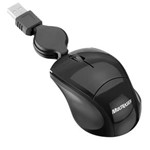 Ficha técnica e caractérísticas do produto Mouse Multilaser Retrátil Mini Fit USB MO154 - Preto
