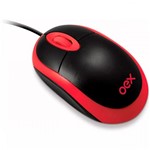 Ficha técnica e caractérísticas do produto Mouse Oex USB Preto e Vermelho MS103