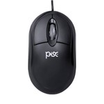Ficha técnica e caractérísticas do produto Mouse Óptico 1808 Ps2 Preto - Pisc