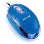 Ficha técnica e caractérísticas do produto Mouse Óptico Classic 800Dpi Usb Azul Mo001 Multilaser