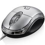Ficha técnica e caractérísticas do produto Mouse Óptico Classic USB Prata - Multilaser
