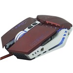 Ficha técnica e caractérísticas do produto Mouse Óptico Gamer Usb 2400 Dpi 6 Botões Led Rgb 4 Cores Cabo Infokit X Soldado GM-705