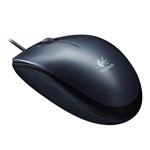 Ficha técnica e caractérísticas do produto Mouse Óptico Logitech M100 USB 3 Botões Preto