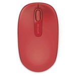 Ficha técnica e caractérísticas do produto Mouse Óptico Microsoft Wireless Mobile 1850 - Vermelho