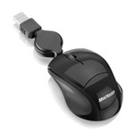 Ficha técnica e caractérísticas do produto Mouse Óptico Multilaser Retrátil Mini Fit USB Black Piano - 154