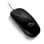 Ficha técnica e caractérísticas do produto Mouse Óptico Multilaser USB Slim Black Piano MO166