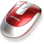 Mouse Óptico PS/2 Vermelho/Prata - Maxprint