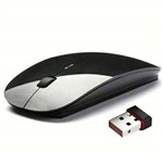Ficha técnica e caractérísticas do produto Mouse Optico Recarregavel Sem Fio 2.4 GHZ 1600 Slim Knup