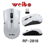 Ficha técnica e caractérísticas do produto Mouse Óptico Sem Fio Wireless USB Branco Weibo Ecens 3818