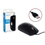 Ficha técnica e caractérísticas do produto Mouse Optico USB 2.0 RESOLUÇÃO 1000 Dpi Preto Ms-70