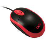 Mouse Optico Usb 800dpi Preto/vermelho