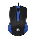 Ficha técnica e caractérísticas do produto Mouse Optico USB Ms-20bl Azul C3tech