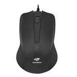 Ficha técnica e caractérísticas do produto Mouse Óptico USB MS-25BK C3Tech