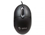 Ficha técnica e caractérísticas do produto Mouse Óptico USB Preto 1000dpi MP100 - Spinn - Spinn