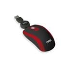 Ficha técnica e caractérísticas do produto Mouse Óptico USB Retrátil OEX MS201 Preto e Vermelho