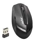 Ficha técnica e caractérísticas do produto Mouse Óptico Wireless 1600dpi 2.4Ghz Preto Feasso