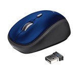Ficha técnica e caractérísticas do produto Mouse Óptico Wireless Trust Yvi - Azul - Trust