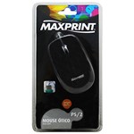 Ficha técnica e caractérísticas do produto Mouse Ótico Maxprint Ps/2 Preto
