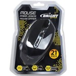 Ficha técnica e caractérísticas do produto Mouse Otico USB Gamer Blue Led USB 6botoes Bright