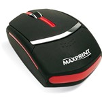 Ficha técnica e caractérísticas do produto Mouse Ótico USB Preto e Laranja - Maxprint