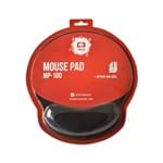 Ficha técnica e caractérísticas do produto Mouse Pad C3Tech C/ Apoio em Gel Mp-100 Preto