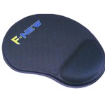 Ficha técnica e caractérísticas do produto Mouse Pad Grande com Apoio Preto F-new