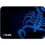 Ficha técnica e caractérísticas do produto Mouse Pad Grande com Bordas Costuradas Gaming Scorpion Azul Rise Mode
