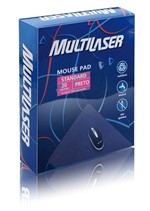Ficha técnica e caractérísticas do produto Mouse Pad Standard Preto - 20 Unidades - Multilaser