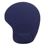 Ficha técnica e caractérísticas do produto Mouse Pad Suporte Pé de Mouse com Descanso de Punho Azul