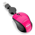 Ficha técnica e caractérísticas do produto Mouse Retrátil Mini Fit Pink Piano Usb Mo156 Multilaser