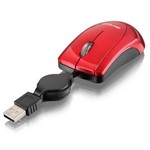 Ficha técnica e caractérísticas do produto Mouse Retratil Mini Piano Red Usb Mo163 Multilaser