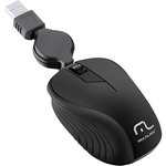 Ficha técnica e caractérísticas do produto Mouse Retrátil USB Multilaser MO231 Preto