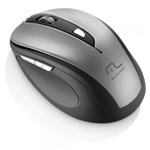 Ficha técnica e caractérísticas do produto Mouse Sem Fio 2.4 Ghz Comfort 6 Botões Cinza e Preto Usb - Multilaser