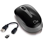 Ficha técnica e caractérísticas do produto Mouse Sem Fio 2.4ghz para Tablet 200dpi USB MO200 Multilaser
