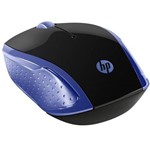 Mouse - Sem Fio - HP Wireless X200 - Preto/Azul