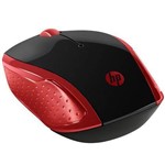 Ficha técnica e caractérísticas do produto Mouse - Sem Fio - HP Wireless X200 - Preto/Vermelho