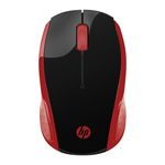 Ficha técnica e caractérísticas do produto Mouse Sem Fio HP X200 OMAN 2HU82AA Vermelho