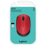 Ficha técnica e caractérísticas do produto Mouse Sem Fio Logitech M170 Vermelho 910-004639